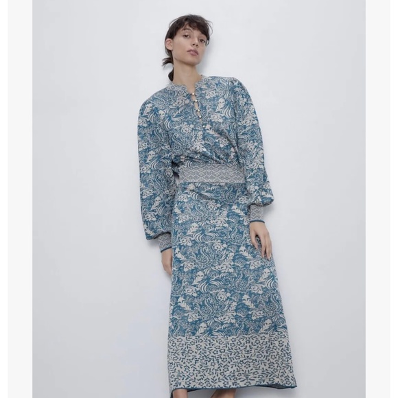 Zara Jacquard Knit Dress Sz. L - Picture 1 of 6